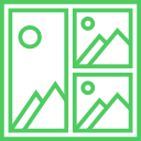 Rame foto colaj - Green Print