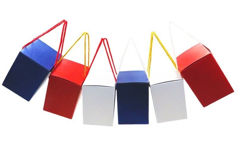 Cutie cani galbena cu manere B4-20 - Green Print