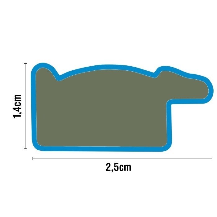 Rama foto Alicante albastru+argintiu A5 FP017A5 - Green Print
