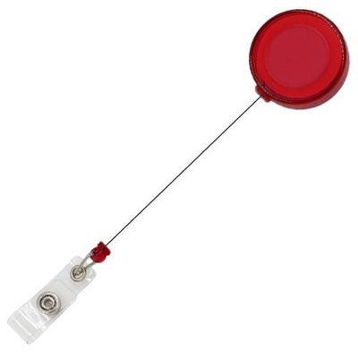 Clips retractabil rosu