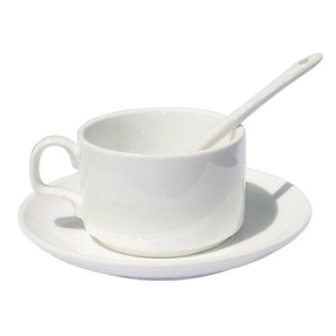 Set ceasca sublimare + farfurie + lingurita
