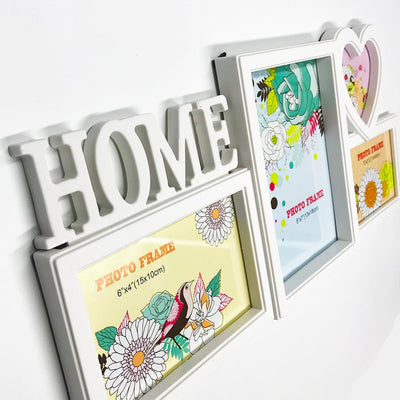 Rama foto colaj Home 4 poze PM1610HO - Green Print