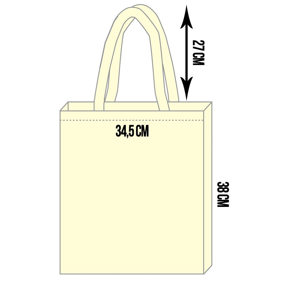 Geanta canvas TOTE maner negru sublimabila GC19 - Green Print