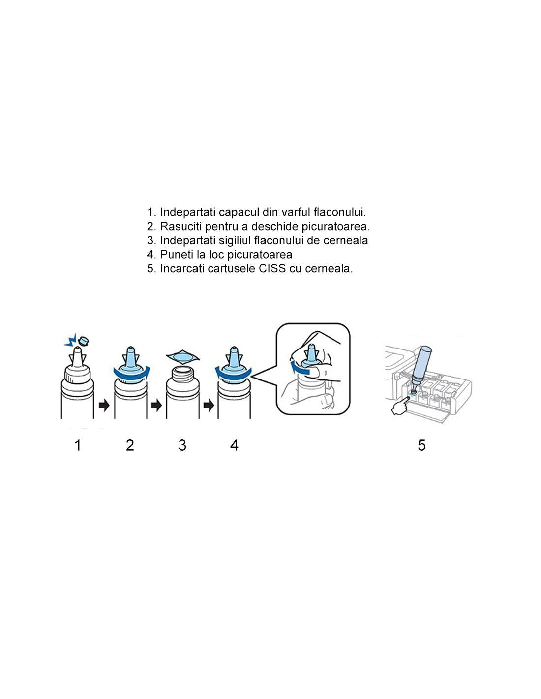 Cerneala sublimare PREMIUM HONGSAM Light Cyan VH-26 - Green Print