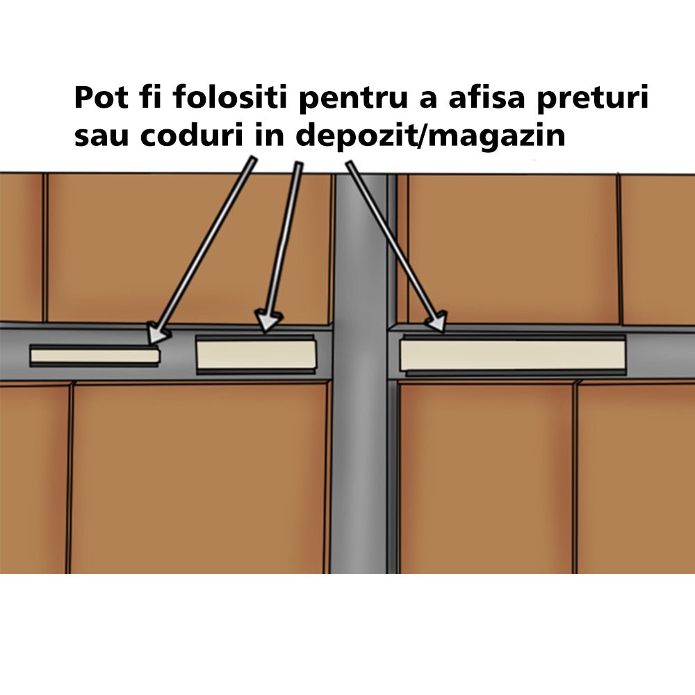 Banda magnetica cu adeziv 15m x 1,5cm BM15x1.5 - Green Print