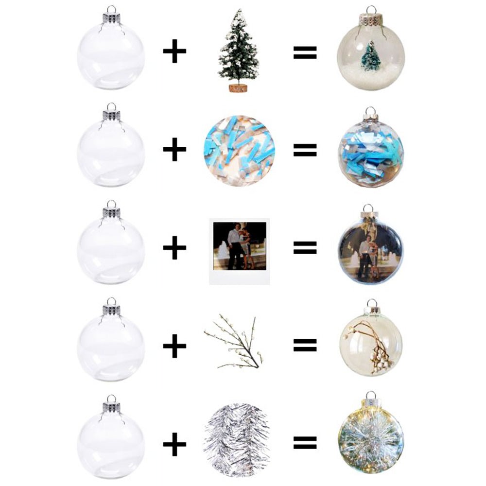 Glob insertie foto rotund pentru brad Ø7cm GL610 - Green Print