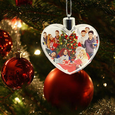 Glob insertie foto inima pentru brad GL630 - Green Print