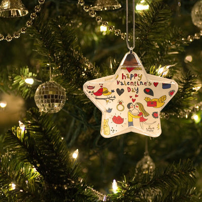 Glob insertie foto stea pentru brad GL620 - Green Print