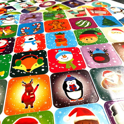 Pachet stickere Craciun3 - set 100 buc STKC3 - Green Print