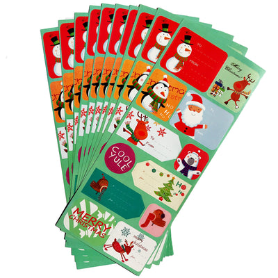 Pachet stickere Craciun 4 - set 120 buc