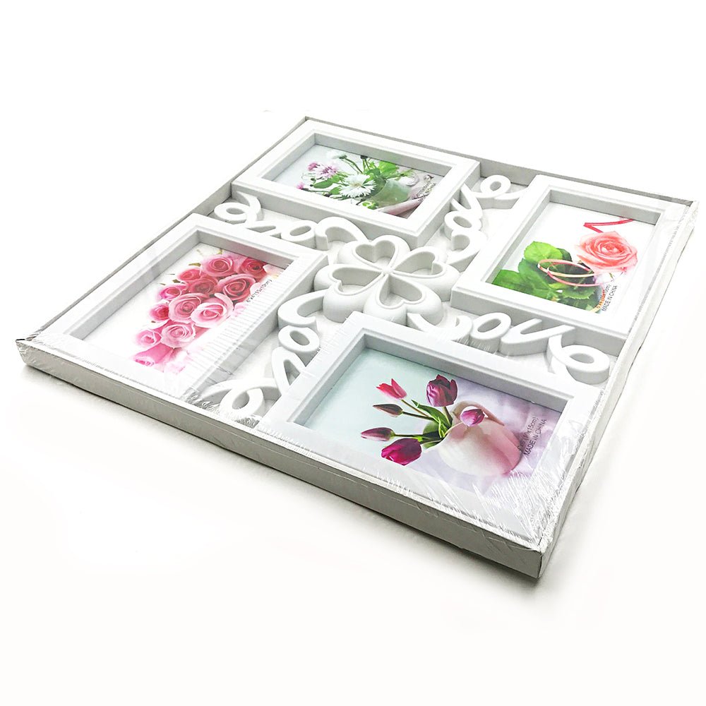 Rama foto colaj TRIFOI 4 poze PF407 - Green Print