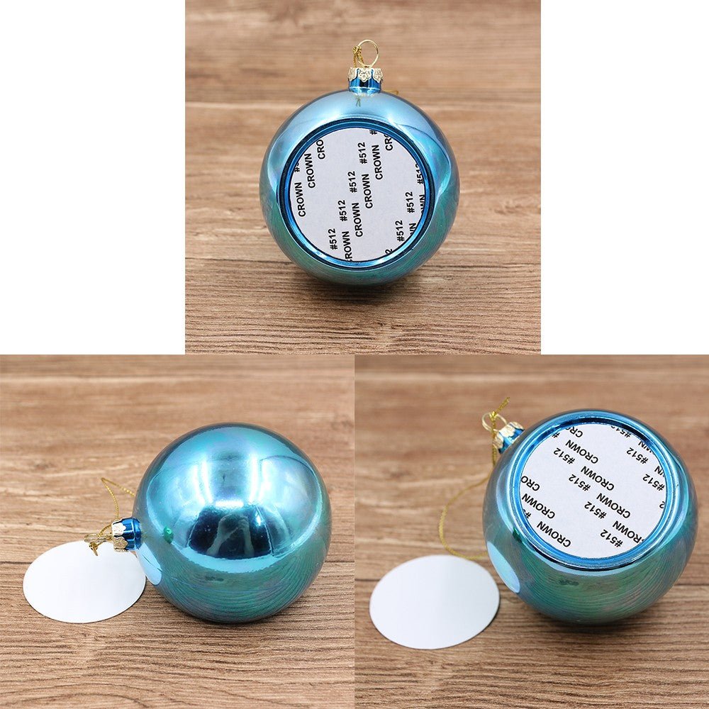 Glob sublimabil albastru pentru brad Ø 6cm GLS615 - Green Print