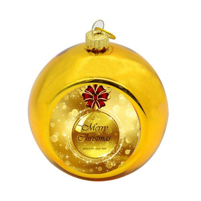 Glob sublimabil auriu pentru brad Ø 8cm GLS821 - Green Print