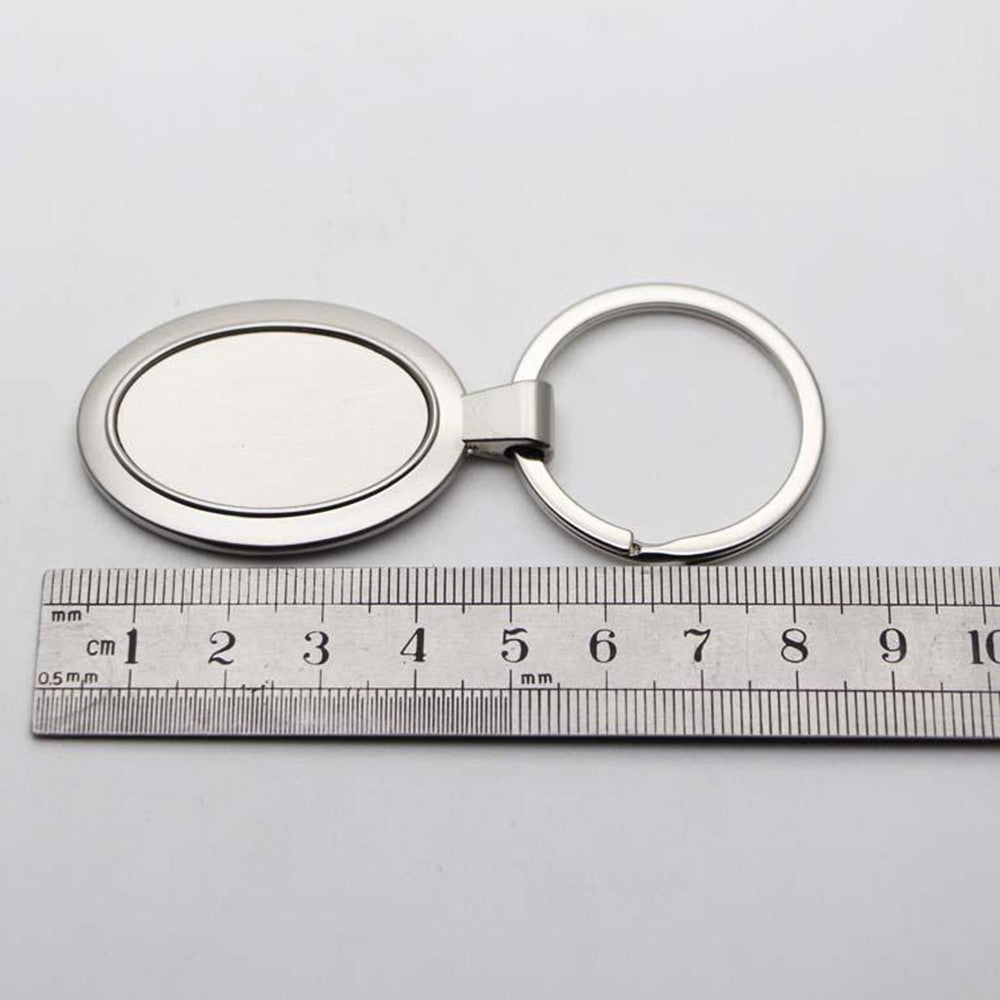 Breloc metalic oval sublimabil