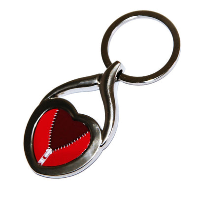 Breloc metalic inima sublimabil