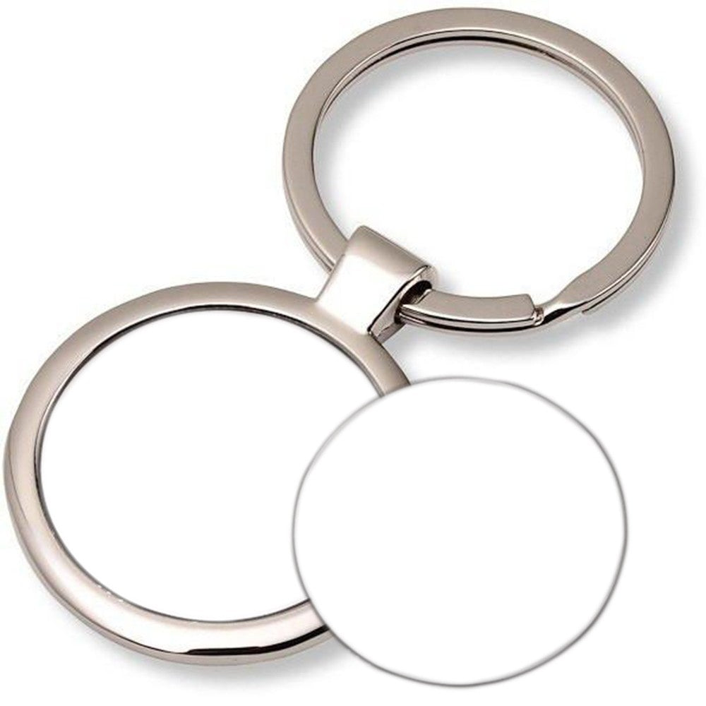 Breloc metalic rotund sublimabil
