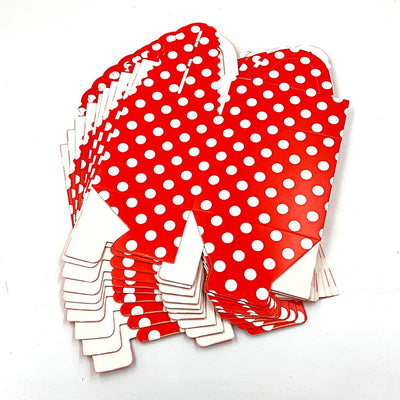 Cutie cani rosie cu buline