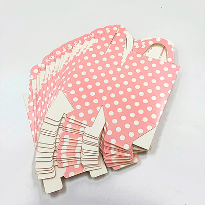 Cutie cani roz cu buline