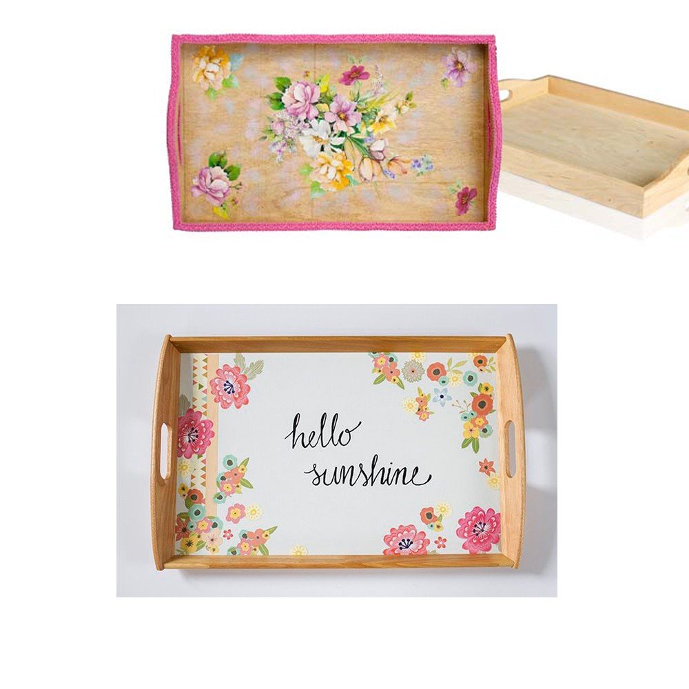 Tava de lemn WD2820 - Green Print