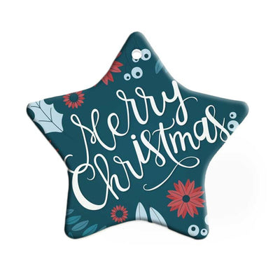 Ornament Craciun ceramica sublimabil stea