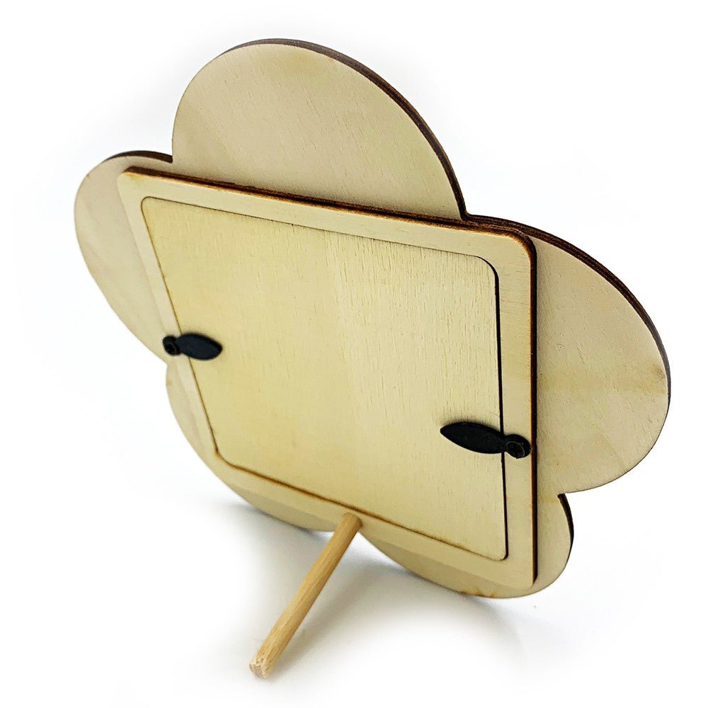 Rama foto lemn floare WD77 - Green Print