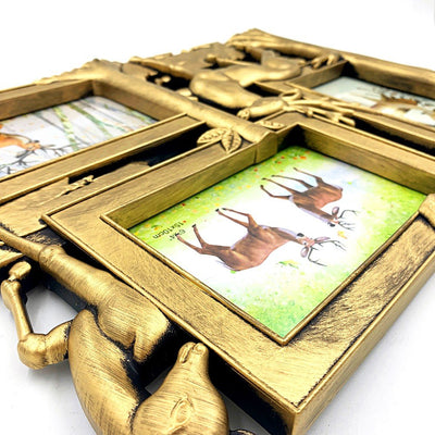 Rama foto colaj DEER 3 poze HS195 - Green Print