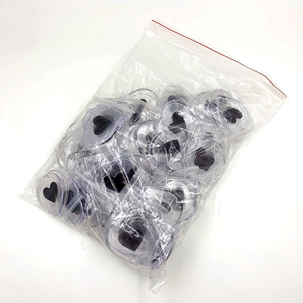 Magnet plastic insertie foto inima - set 100 buc BPL9 - Green Print