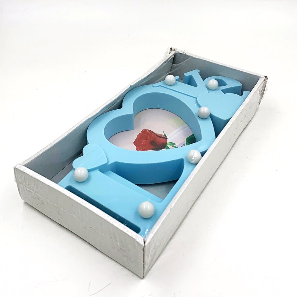 Rama foto bleu cu lumini LOVE 1 poza GP5388 - Green Print