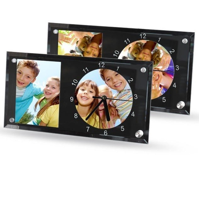 Ceas sticla sublimare dreptunghi 30x16 CS3016 - Green Print