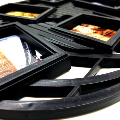 Rama foto colaj negru Harta Lumii 5 poze