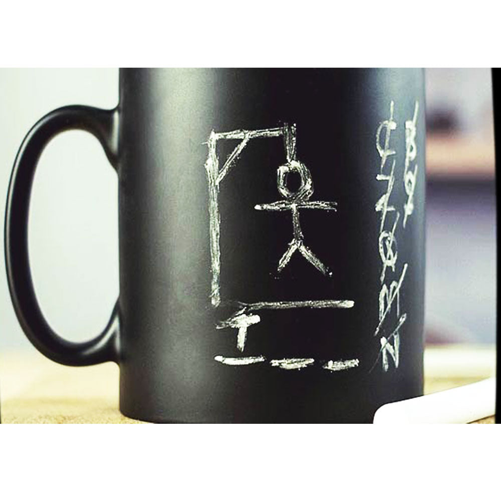 Cana ceramica tabla cu creta - rosu