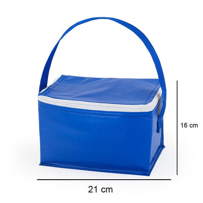 Mini geanta termoizolanta albastra LUNCH TB7603S105 - Green Print