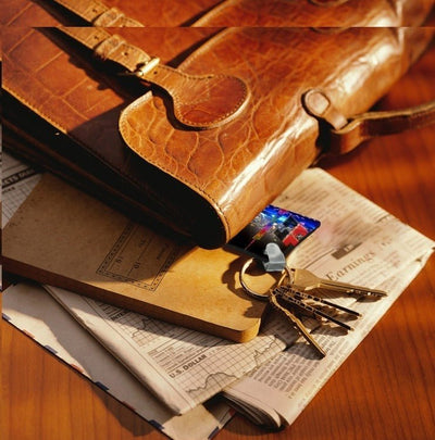 Breloc MDF sublimabil dreptunghi 4x5 - set 20 buc MDF-45 - Green Print