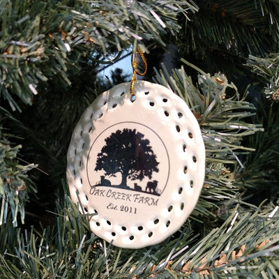 Ornament ceramica sublimabil perforat