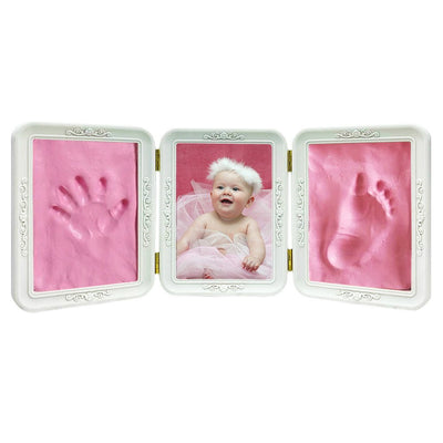 Rama foto tripla cu amprenta roz P8826 - Green Print