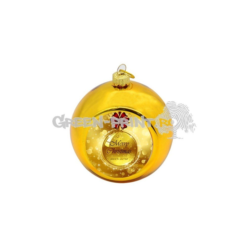 Glob sublimabil auriu pentru brad Ø 6cm GLS621 - Green Print
