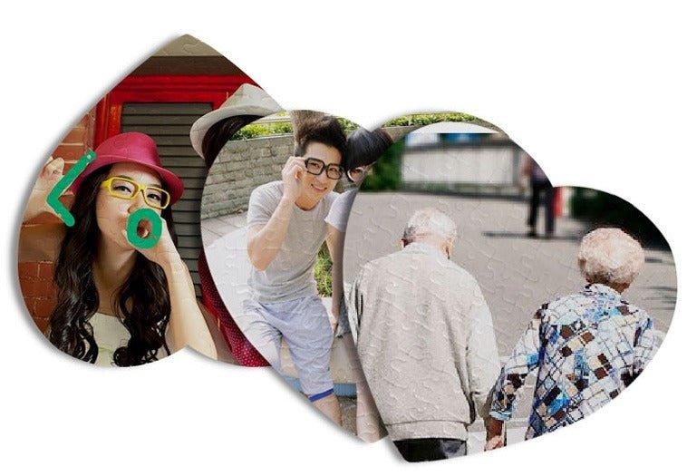 Puzzle inima sublimabil PZ-2317 - Green Print