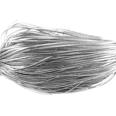 Set 100 snur argintiu metalic