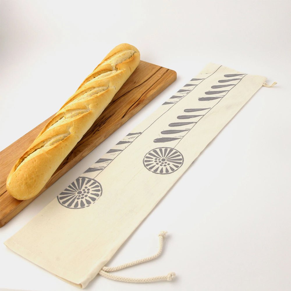 Sac bumbac 20x58 BAGUETTE BO7519S129 - Green Print