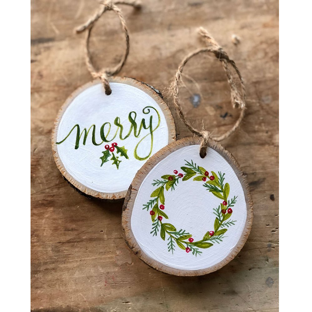 Breloc felie lemn rotund KO4054S1982 - Green Print