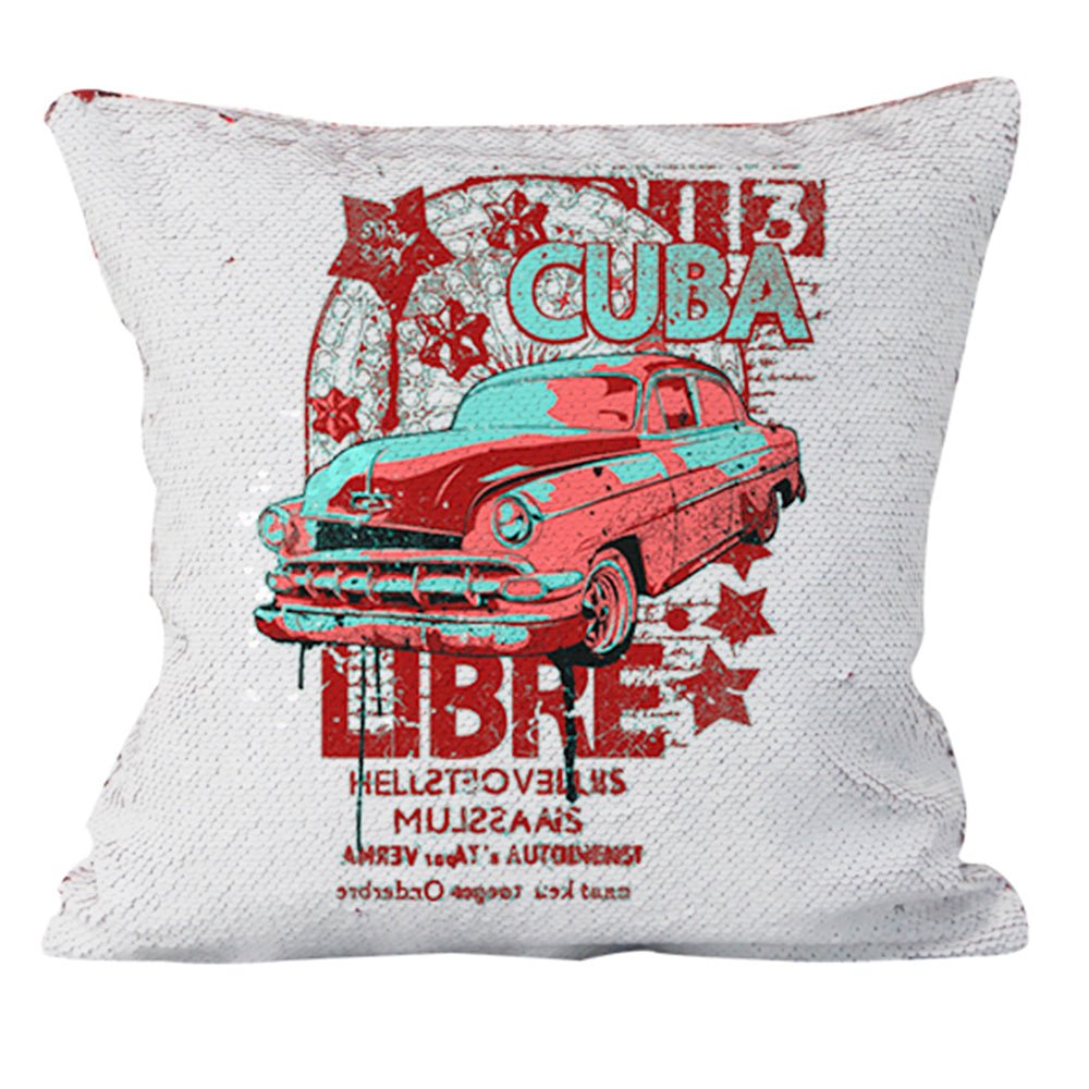 Husa perna cu paiete sublimabile violet 40x40 THG35491674 - Green Print