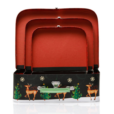 Cutii tip geanta model Rudolf - set 3 buc