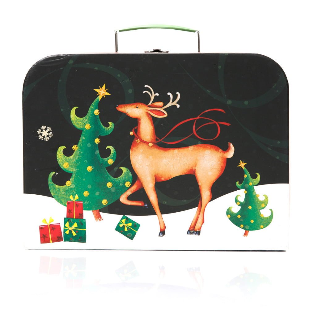 Cutii tip geanta model Rudolf - set 3 buc CUH-W7835 - Green Print