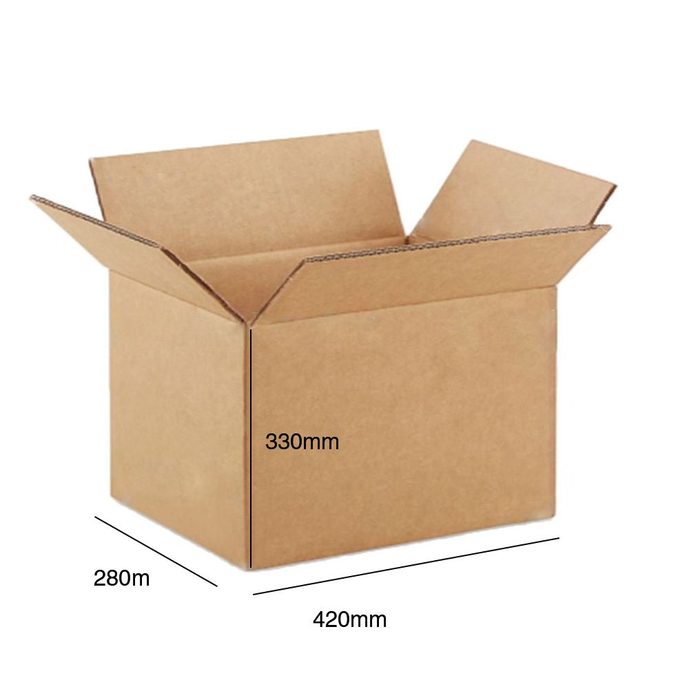 Cutie carton CO5 420x280x330 - set 10buc CCO5423 - Green Print