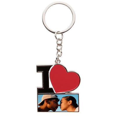 Breloc metalic I Love sublimabil