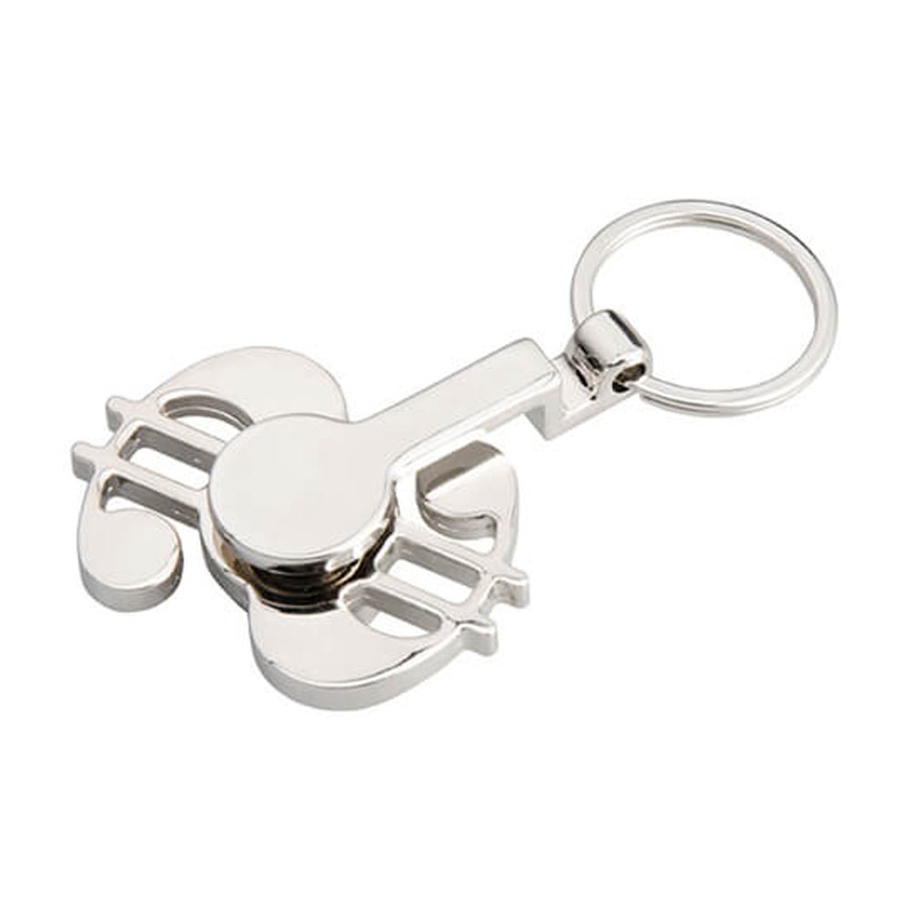 Breloc metalic cu spinner sublimabil - DOLLAR YASP02S - Green Print