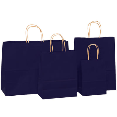 Sacosa kraft albastru inchis 25x31