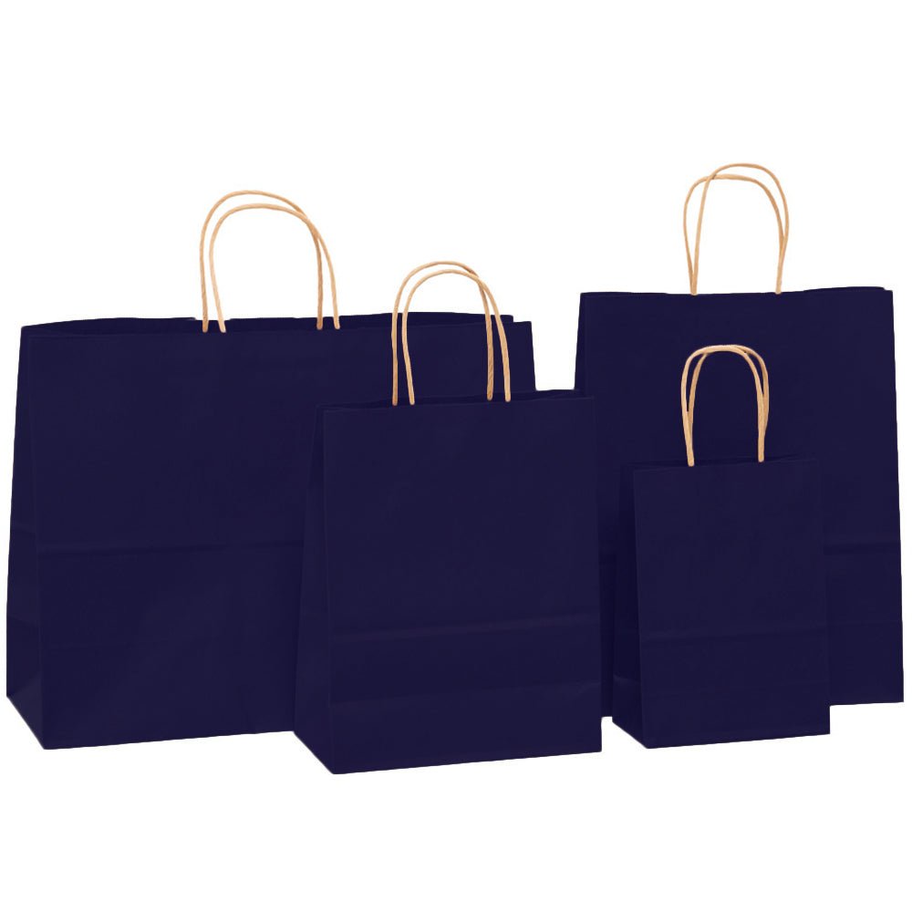 Sacosa kraft albastru inchis 32x40 BO7540S155 - Green Print