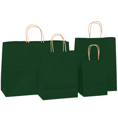 Sacosa kraft verde inchis 25x31