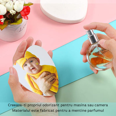 Set 30 de odorizante AUTO sublimabile - inima